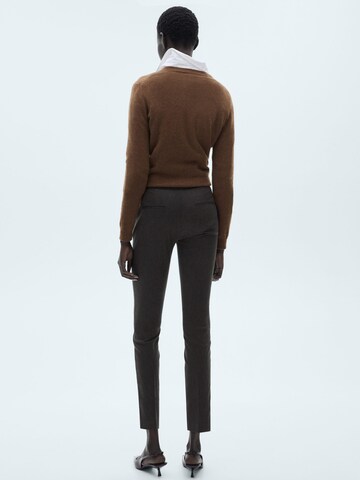 MANGO Slimfit Broek 'COLA' in Grijs