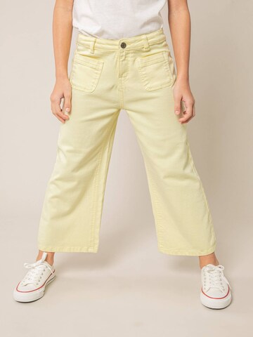 Wide Leg Jean 'Lilloo' Deeluxe en jaune : devant