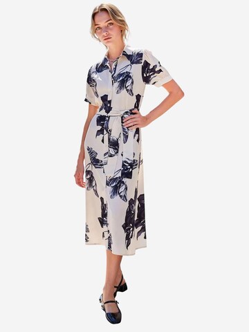 Abito camicia di Bigdart in beige: frontale