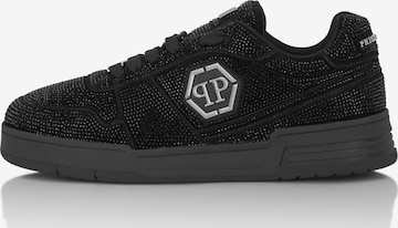 Baskets basses Philipp Plein en noir : devant