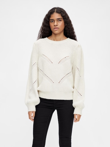 OBJECT Пуловер 'Lana' в бяло: отпред