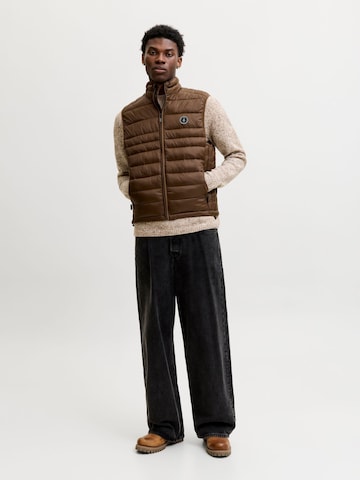 JACK & JONES Weste 'JJEKingsley' in Braun