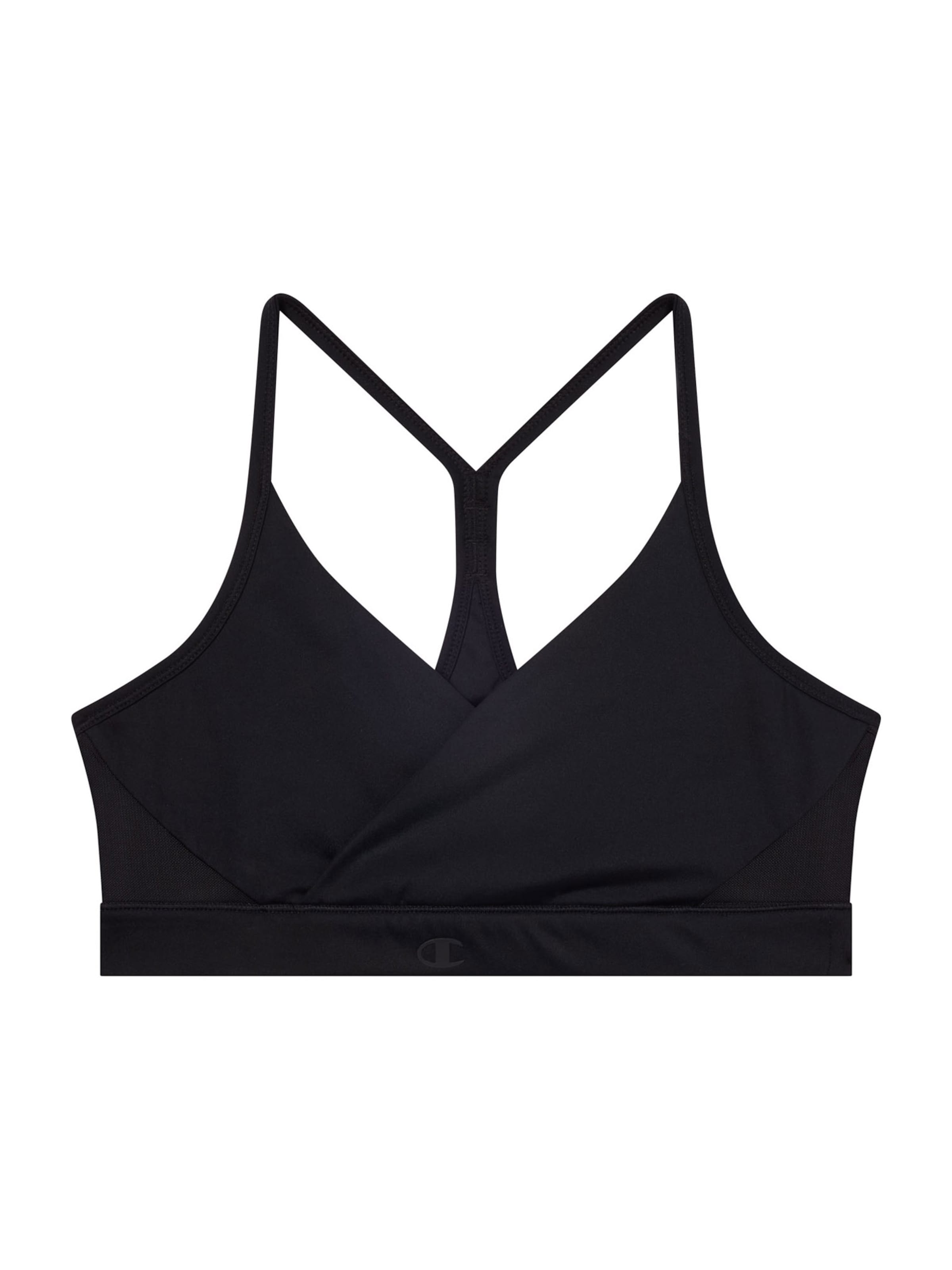 juoda Champion Authentic Athletic Apparel Biustjė Sportinė liemenėlė: priekis