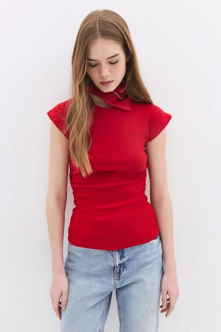 T-shirt No Matter What en rouge : devant