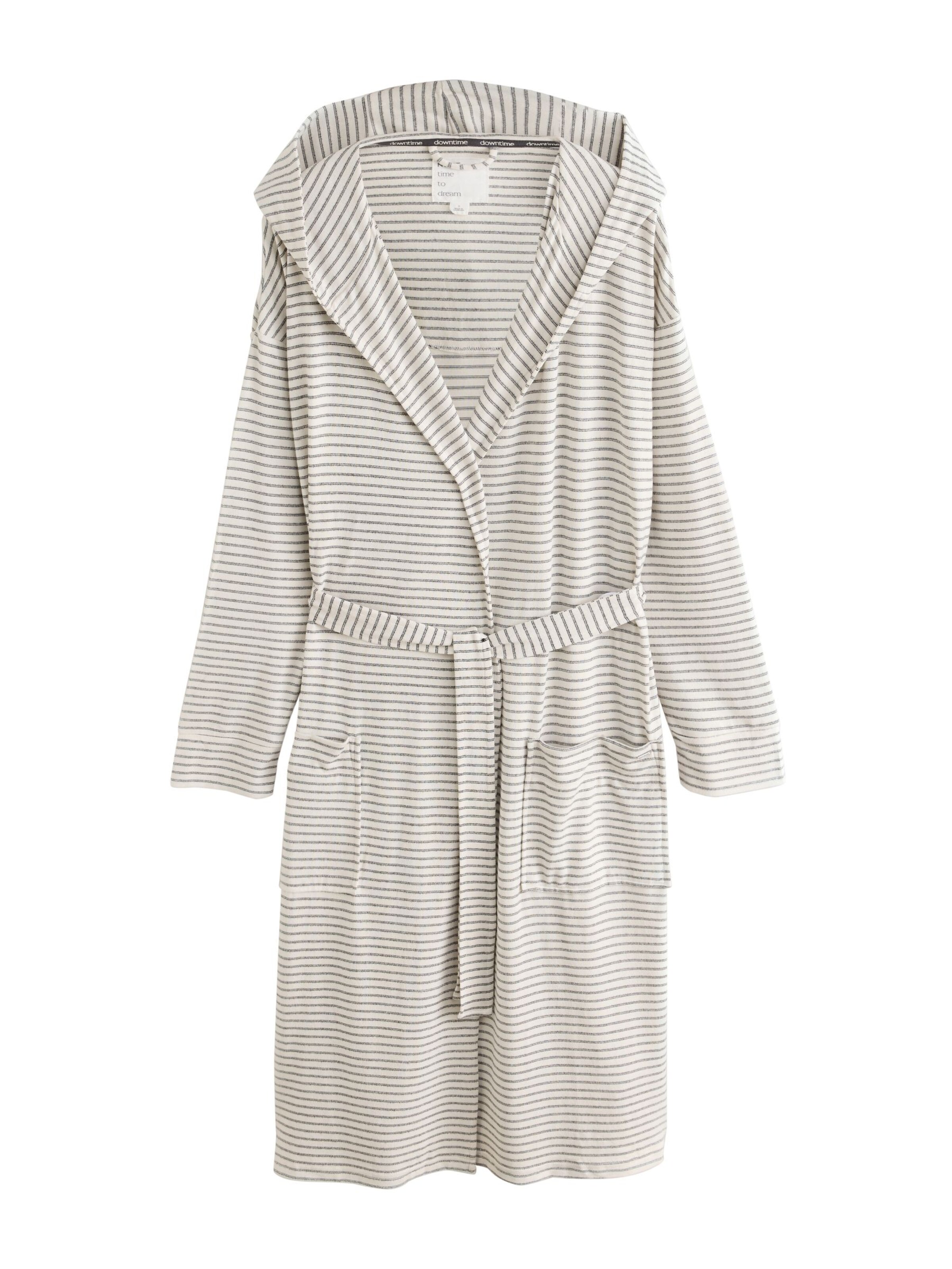 Next - Albornoz largo en gris: frente