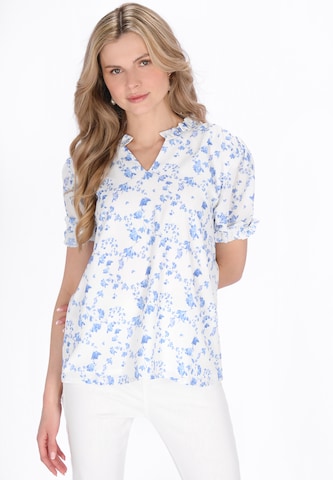 Usha - Blusa en azul: frente