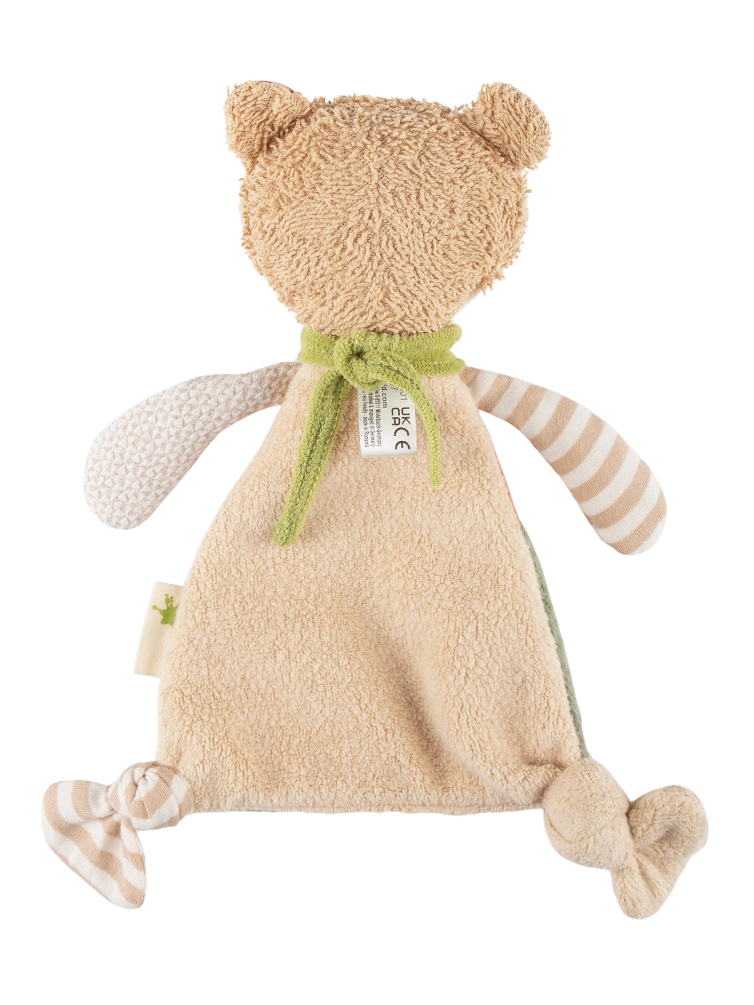 SIGIKID Kuscheltiere 'Schnuffeltuch Natural Stripes Green Collection'‌‌ in Orange