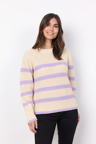 Soyaconcept Sweter w kolorze fioletowy: przód
