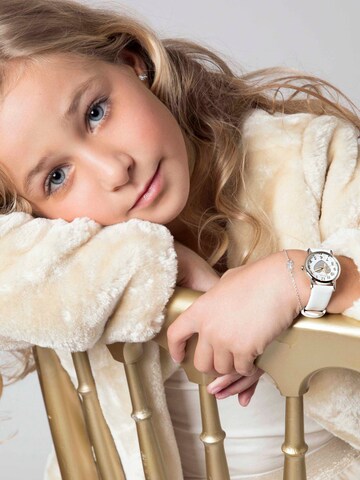 Lucardi Analog Watch 'Liebe' in Silver: front