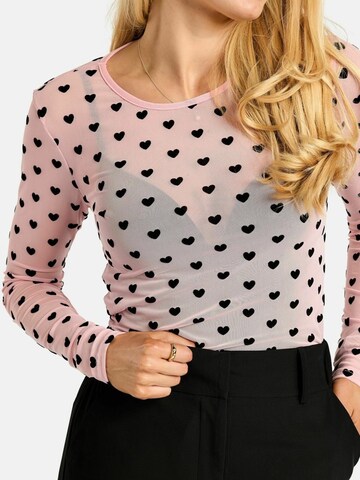 Liberte Essentiel Top ' MESH ' w kolorze różowy