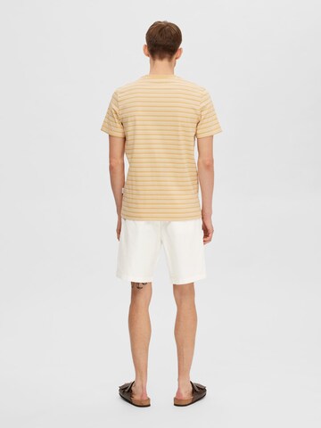 SELECTED HOMME T-Shirt 'Andy' in Beige