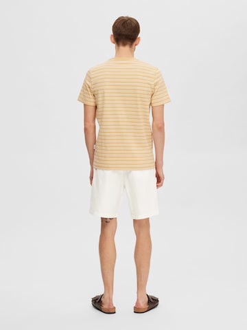 SELECTED HOMME T-Shirt 'Andy' in Beige