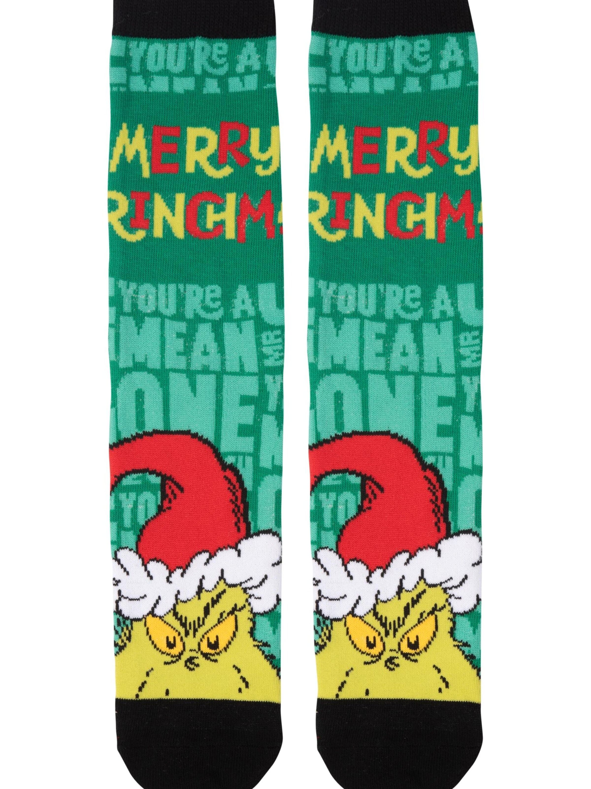 The Grinch Socken 'Merry Grinchmas'‌‌‌‌‌‌ in Grün