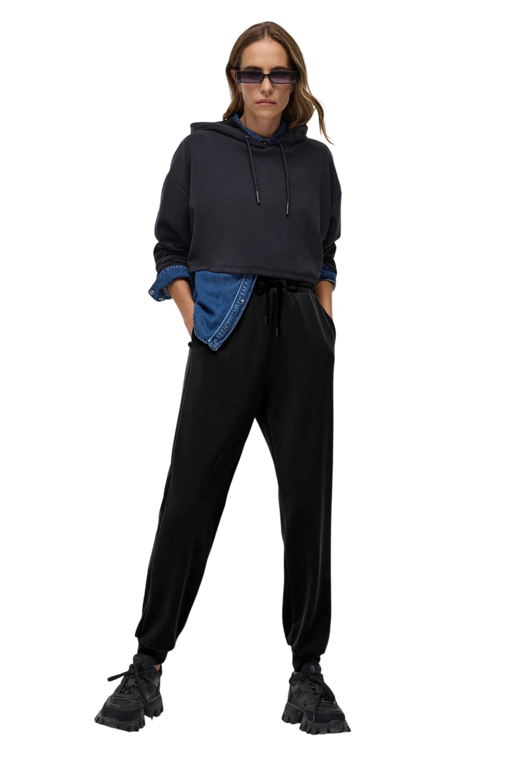 No Matter What Tapered Hose in Schwarz: Vorderseite