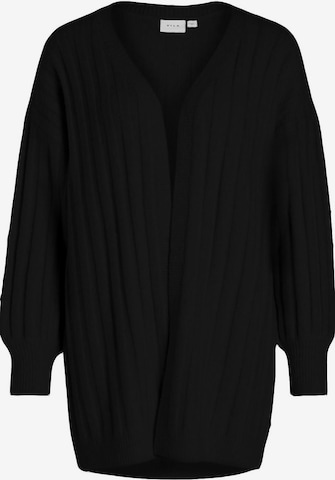 VILA Knit Cardigan 'Tycia' in Black: front