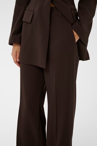 InWear Wide leg Trousers 'Briez' in Brown