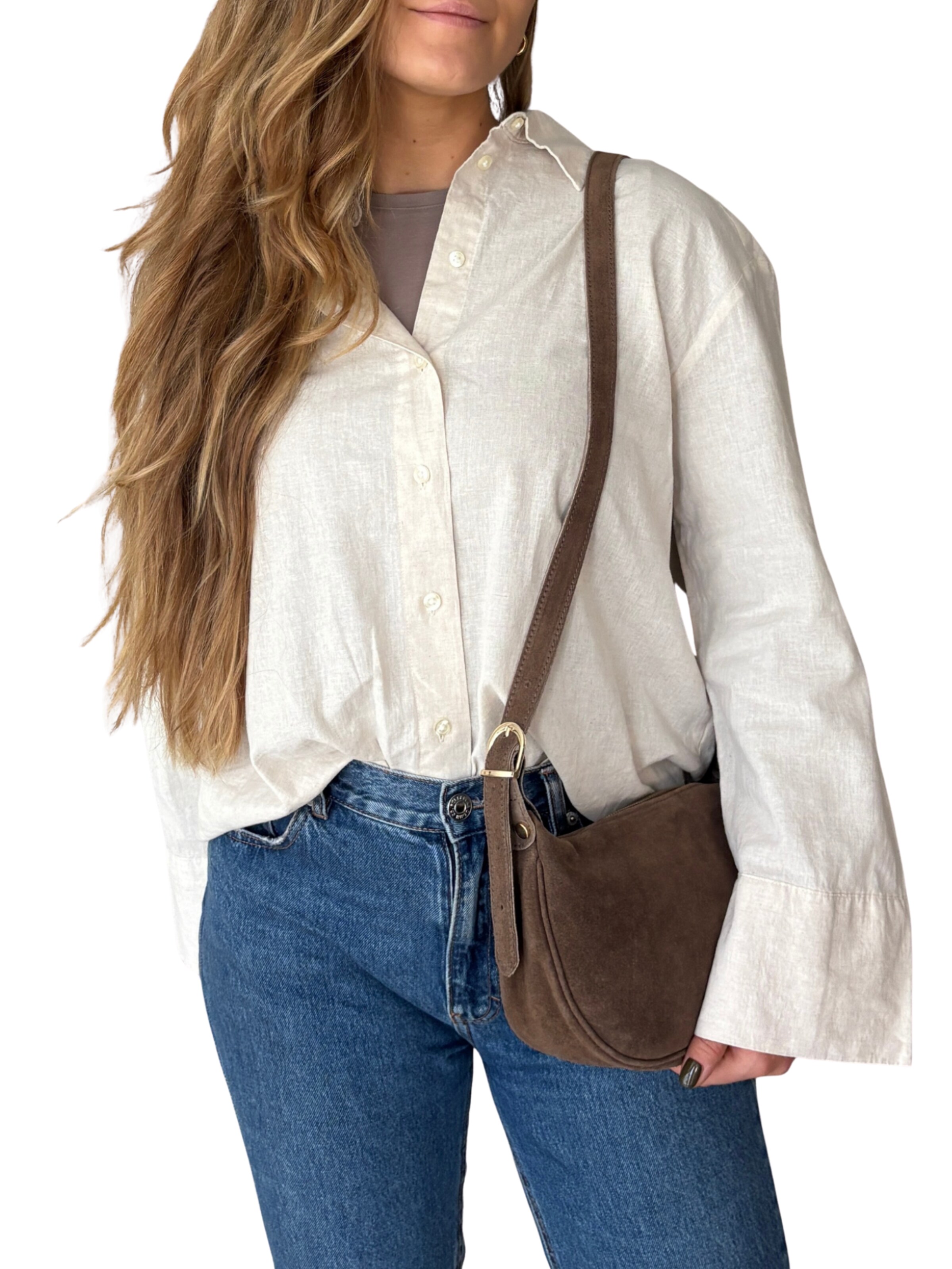 lePelou Schultertasche 'MINA'‌‌‌‌‌‌‌‌‌ in Grau