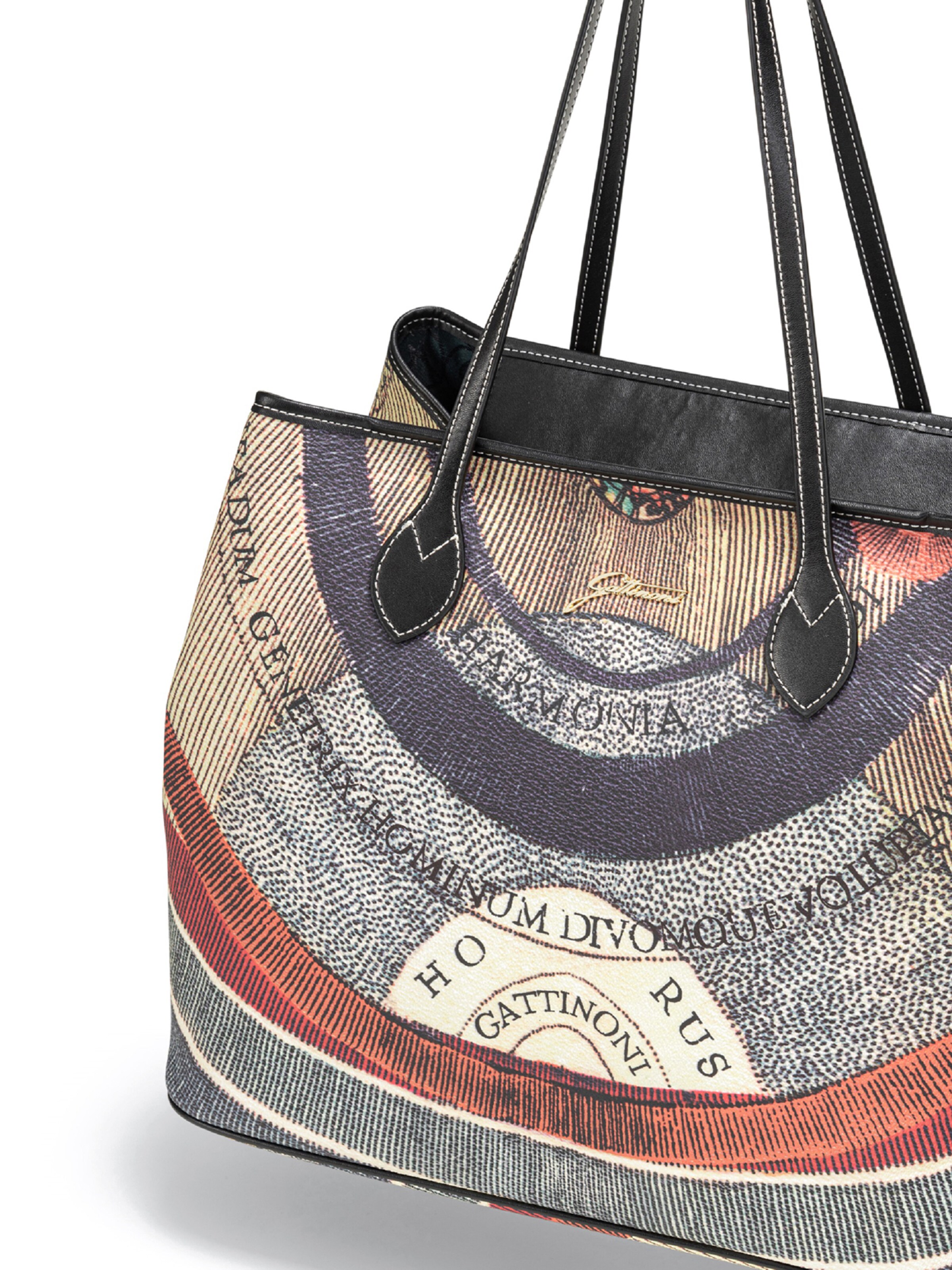 Cabas Gattinoni en mélange de couleurs