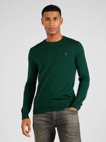Polo Ralph Lauren Пуловер в зелено: отпред