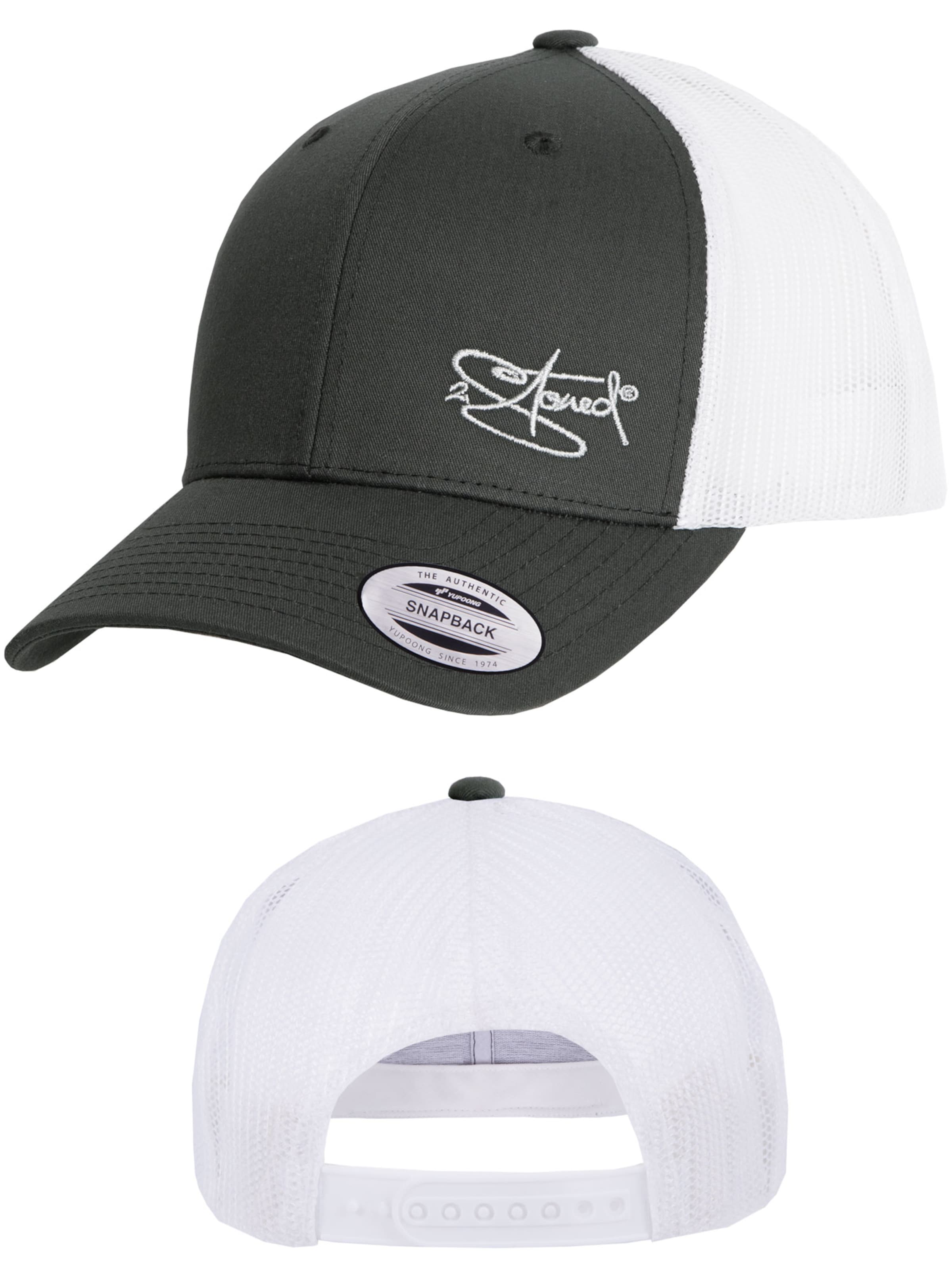 2Stoned Cap 'Flexfit Trucker Retro 2-Tone' in Grey
