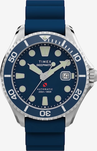 Orologio analogico 'Deepwater Meridian' di TIMEX in blu: frontale