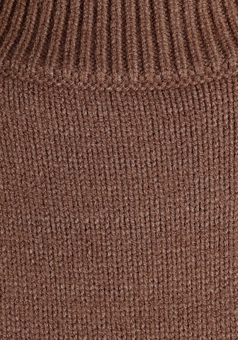 LAURA SCOTT Knitted dress in Brown