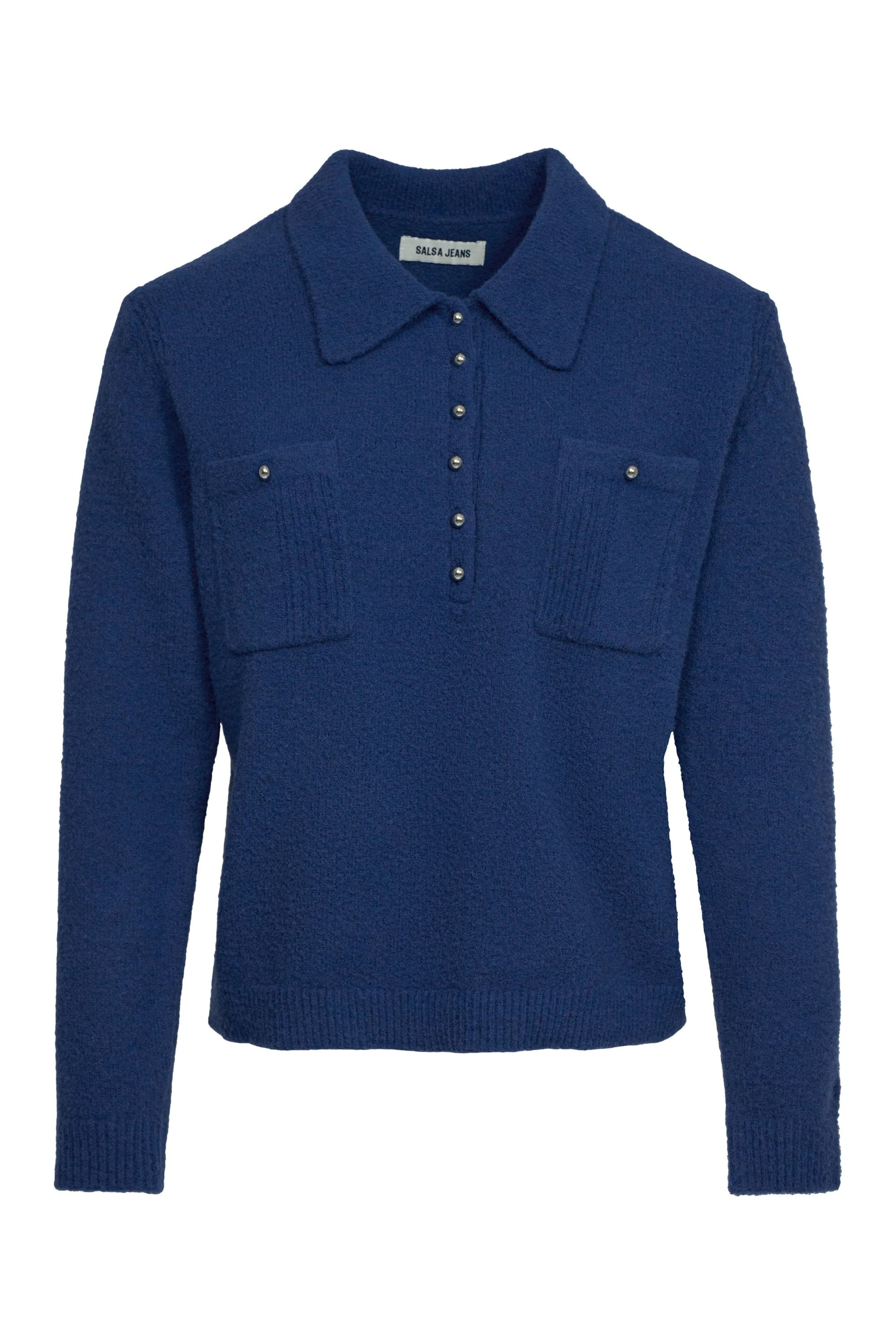 Salsa Jeans Trui in Blauw: voorkant