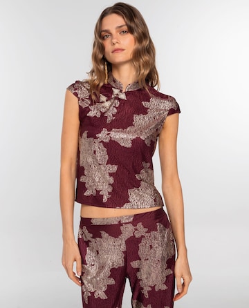 THE-ARE - Top em vermelho: frente