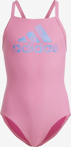 ADIDAS PERFORMANCE Athletic Swimwear in Pink: front