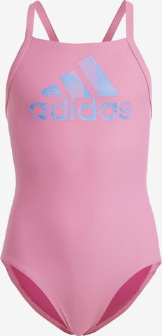 ADIDAS PERFORMANCE Athletic Swimwear in Pink: front