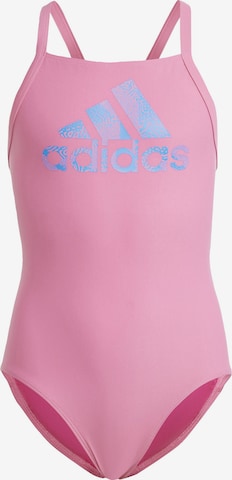 Maillot de bain de sport ADIDAS PERFORMANCE en rose : devant