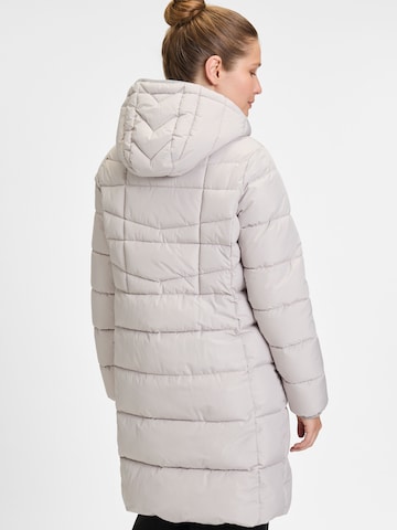 Covered Winter Coat 'Nika' in Grey