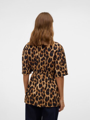 MAMALICIOUS Blouse 'MLNALENE LIA' in Brown