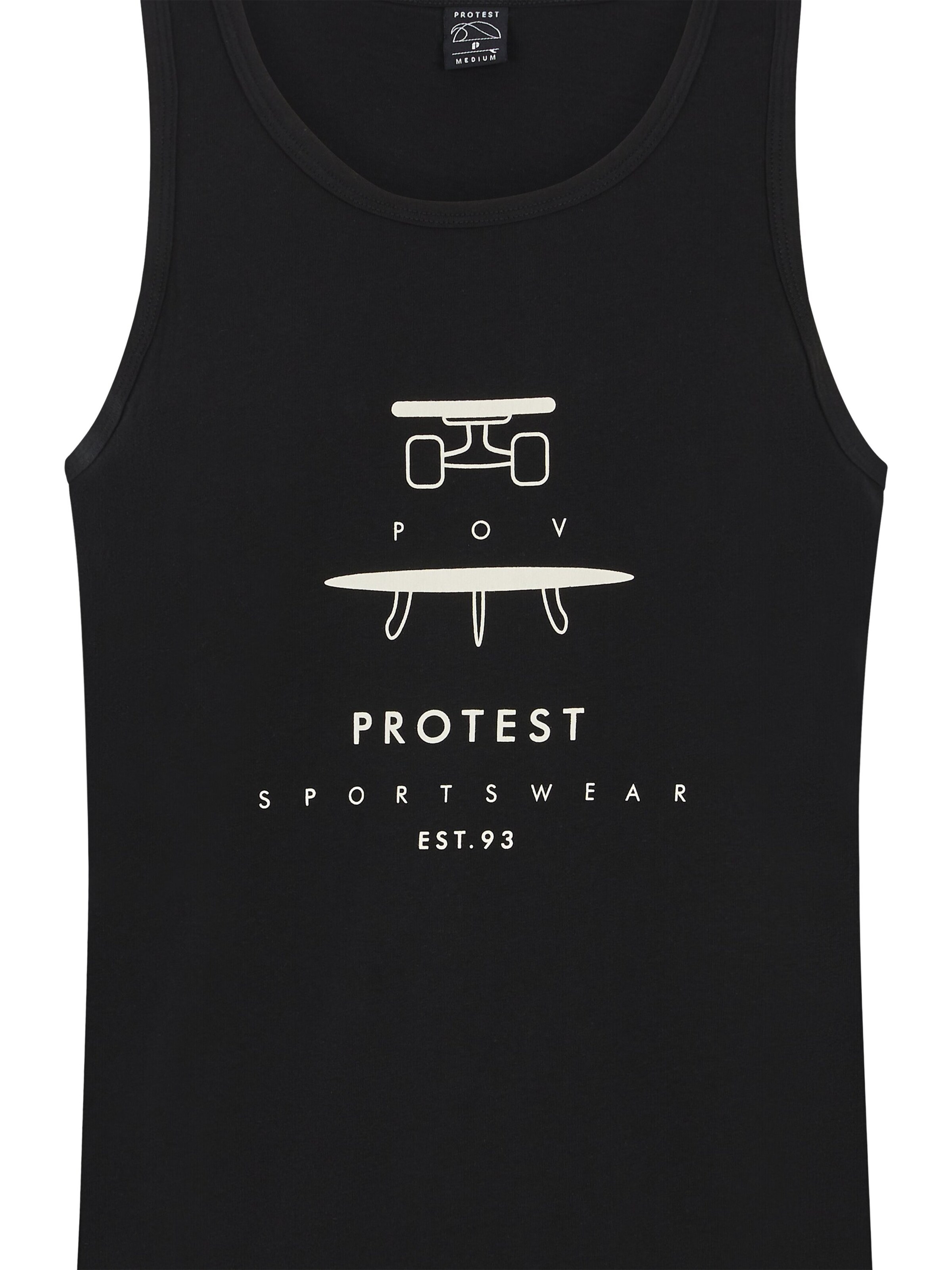 PROTEST Shirt 'PRTPacu'‌ in Schwarz