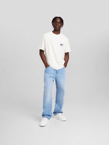 Bershka T-Shirt in Weiß