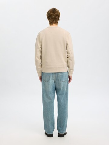 SELECTED Sweatshirt i beige