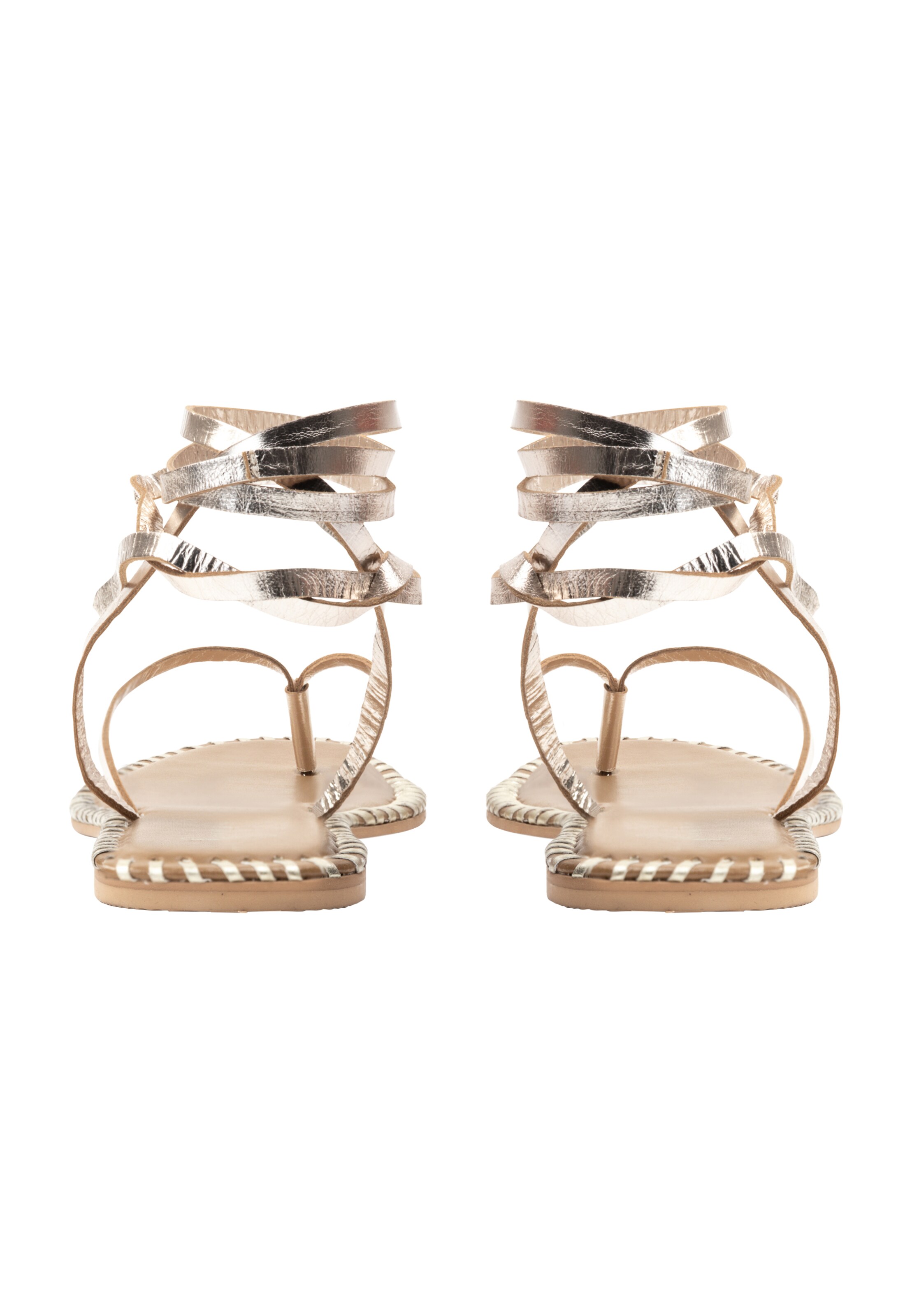 faina Sandalen met riem in Goud