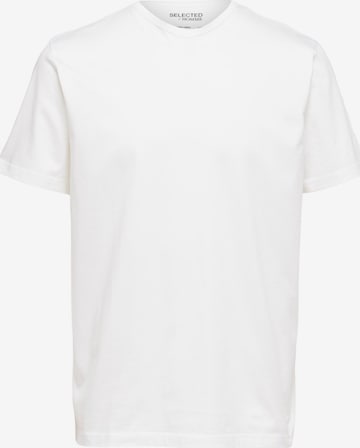 SELECTED HOMME T-Shirt 'FRANK MERC' in Weiß: predná strana