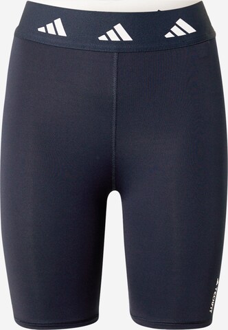 Pantalon de sport 'Techfit Bike' ADIDAS PERFORMANCE en bleu : devant