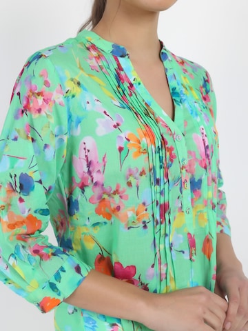 VICCI Germany Bluse mit Tunikaausschnitt in Grün