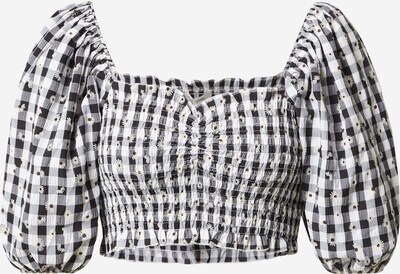 The Frolic Blouse 'DARIA' in Brown / Black / natural white, Item view