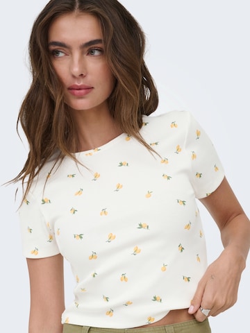 ONLY Футболка 'ONLFENJA' в Белый