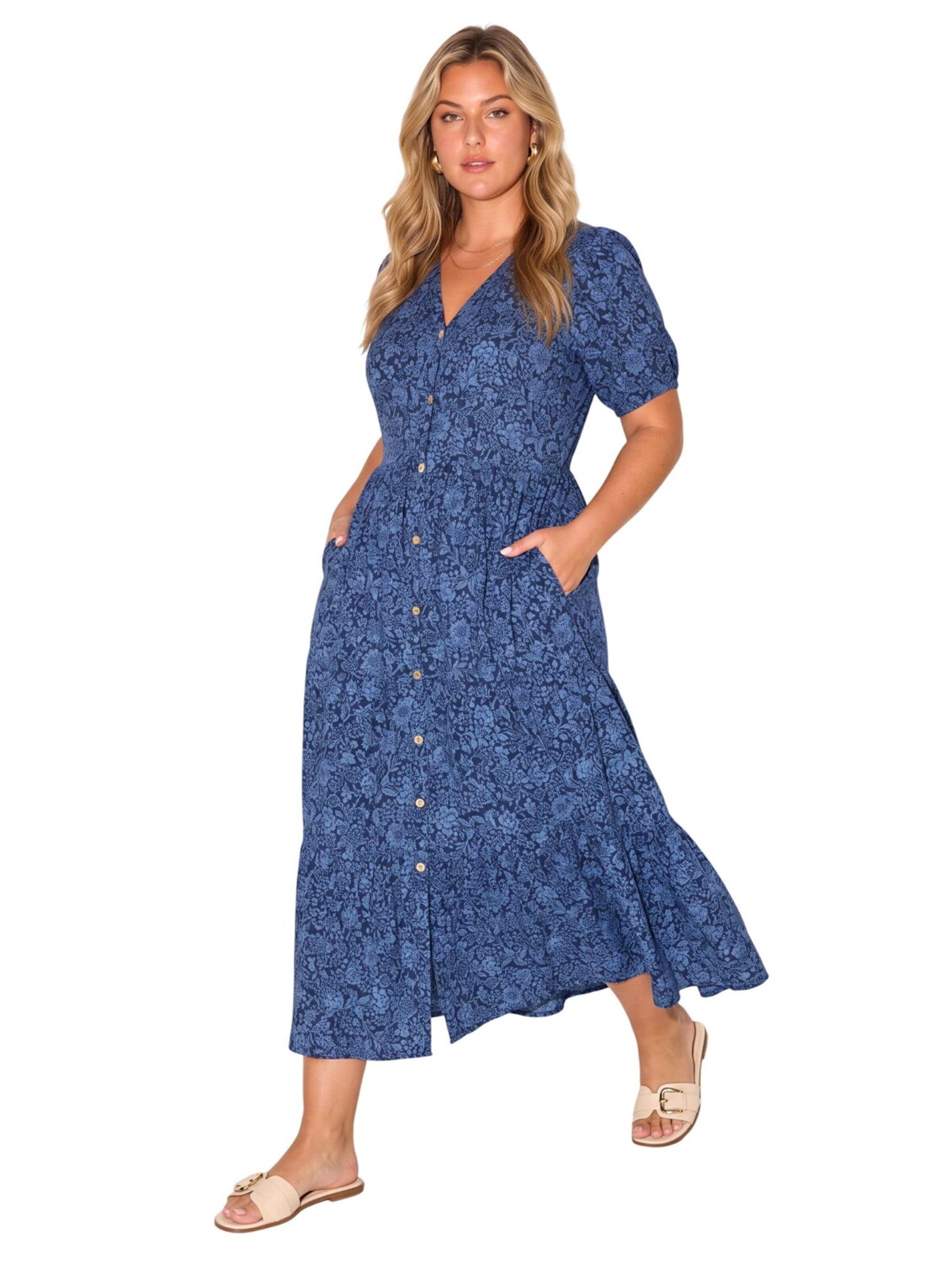 Shape Of You Jurk in Blauw