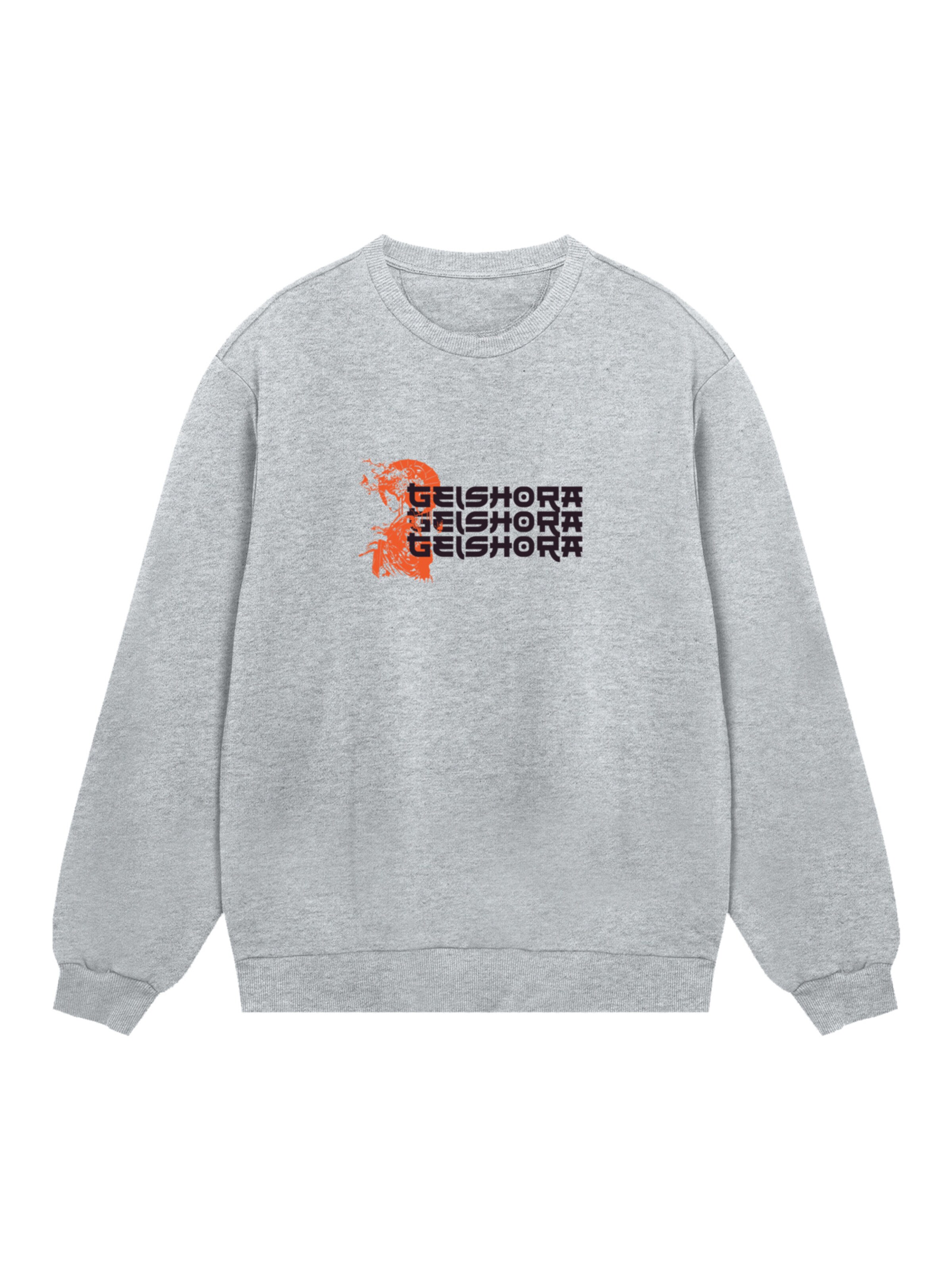 F4NT4STIC Sweatshirt 'Geishora Japan Streetstyle' in Grey: front