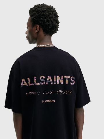 AllSaints Μπλουζάκι 'UNDERGRND CAMO' σε μαύρο