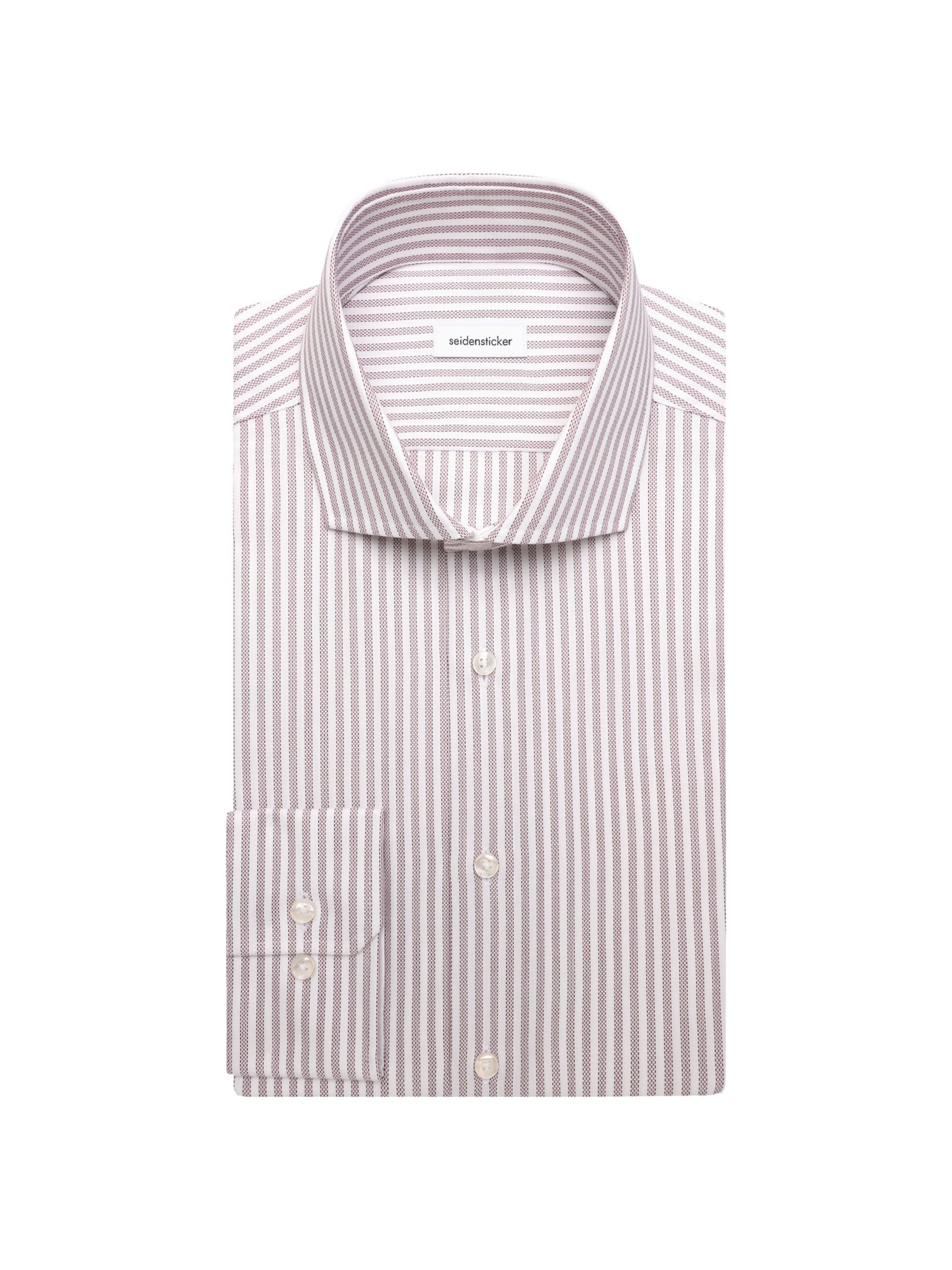 SEIDENSTICKER Slim Fit Hemd in Rot