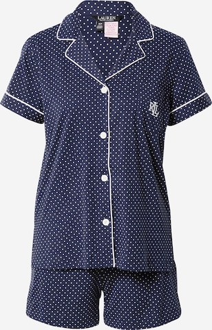 Lauren Ralph Lauren Pyjama in Blauw: voorkant