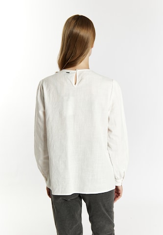DreiMaster Vintage Μπλούζα 'Incus' σε λευκό