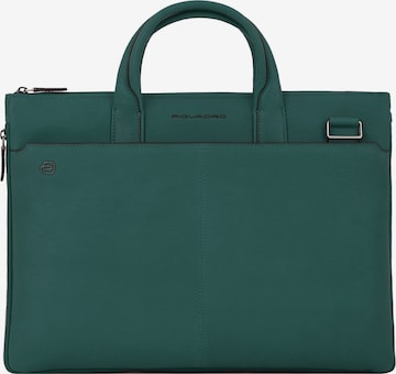 Piquadro Document Bag in Green: front