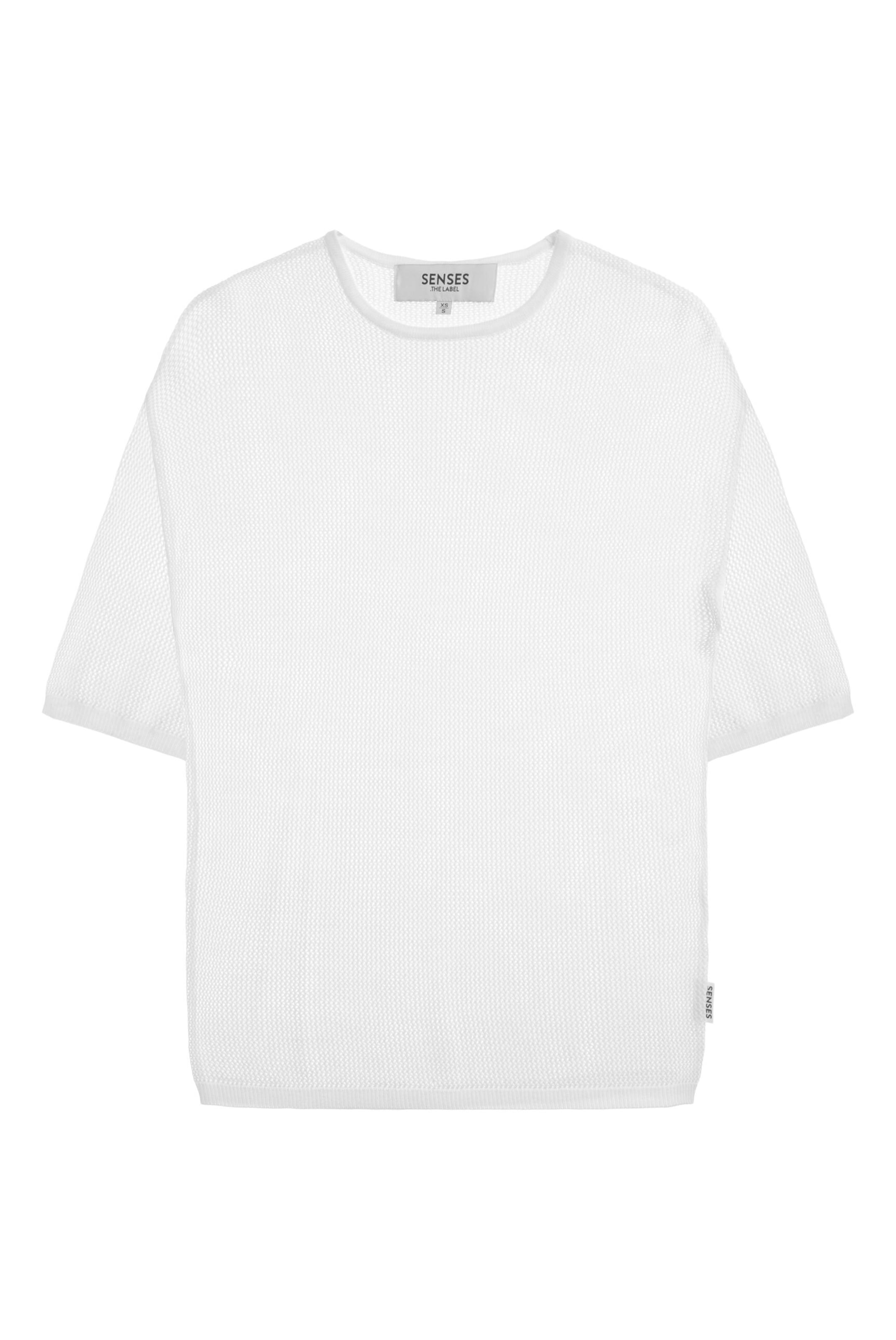 SENSES.THE LABEL Pullover in Weiß: Vorderseite